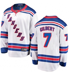 Men's New York Rangers #7 Rod Gilbert Fanatics Branded White Away Breakaway NHL Jersey