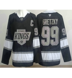 Men's Los Angeles Kings #99 Wayne Gretzky Black Alternate Authentic Jersey