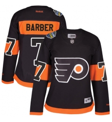 Women's Reebok Philadelphia Flyers #7 Bill Barber Premier Black 2017 Stadium Series NHL Jersey