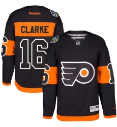 Youth Reebok Philadelphia Flyers #16 Bobby Clarke Authentic Black 2017 Stadium Series NHL Jersey