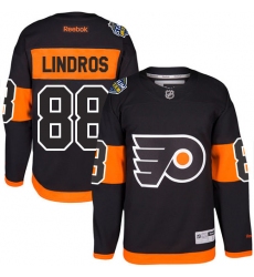 Men's Reebok Philadelphia Flyers #88 Eric Lindros Premier Black 2017 Stadium Series NHL Jersey