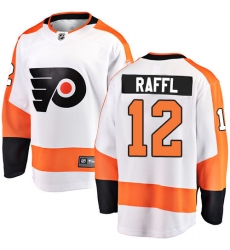 Men's Philadelphia Flyers #12 Michael Raffl Fanatics Branded White Away Breakaway NHL Jersey