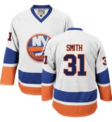 Men's CCM New York Islanders #31 Billy Smith Premier White Throwback NHL Jersey