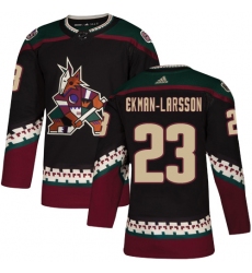 Men's Adidas Arizona Coyotes #23 Oliver Ekman-Larsson Authentic Black Alternate NHL Jersey