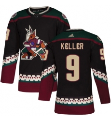Youth Adidas Arizona Coyotes #9 Clayton Keller Premier Black Alternate NHL Jersey