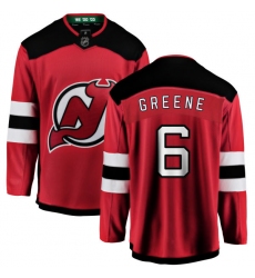 Men's New Jersey Devils #6 Andy Greene Fanatics Branded Red Home Breakaway NHL Jersey