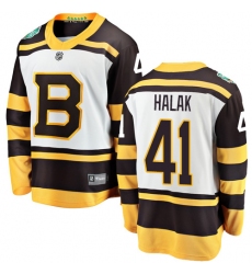 Youth Boston Bruins #41 Jaroslav Halak White 2019 Winter Classic Fanatics Branded Breakaway NHL Jersey