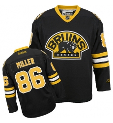 Youth Reebok Boston Bruins #86 Kevan Miller Premier Black Third NHL Jersey
