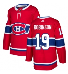 Youth Adidas Montreal Canadiens #19 Larry Robinson Authentic Red Home NHL Jersey
