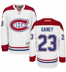 Youth Reebok Montreal Canadiens #23 Bob Gainey Authentic White Away NHL Jersey