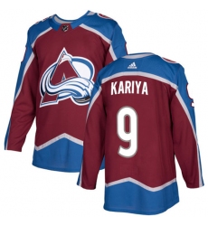 Youth Adidas Colorado Avalanche #9 Paul Kariya Premier Burgundy Red Home NHL Jersey