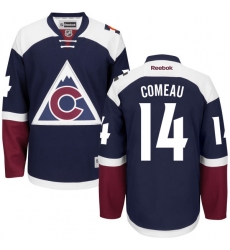 Youth Reebok Colorado Avalanche #14 Blake Comeau Premier Blue Third NHL Jersey