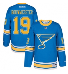 Youth Reebok St. Louis Blues #19 Jay Bouwmeester Premier Blue 2017 Winter Classic NHL Jersey