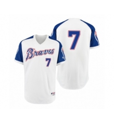 Men's Braves #11 Ender Inciarte Gray Royal 1979 Turn Back the Clock Authentic Jersey