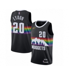 Women's Denver Nuggets #20 Tyler Lydon Swingman Black Basketball Jersey - 2019 20 City Edition
