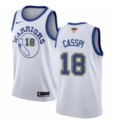 Youth Nike Golden State Warriors #18 Omri Casspi Authentic White Hardwood Classics 2018 NBA Finals Bound NBA Jersey