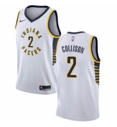 Youth Nike Indiana Pacers #2 Darren Collison Authentic White NBA Jersey - Association Edition