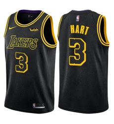 Women's Nike Los Angeles Lakers #3 Josh Hart Swingman Black NBA Jersey - City Edition