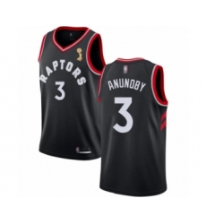 Youth Toronto Raptors #3 OG Anunoby Swingman Red 2019 Basketball Finals Champions Jersey - Icon Edition