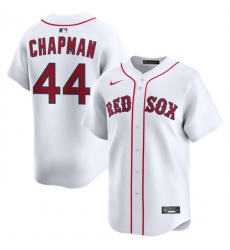 Men's Boston Red Sox #44 Aroldis Chapman White 2025 Home Limited Stitched Baseball Jersey