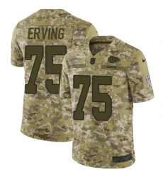 Youth Nike Kansas City Chiefs #75 Cameron Erving Limited Camo 2018 Salute to Service NFL Jersey
