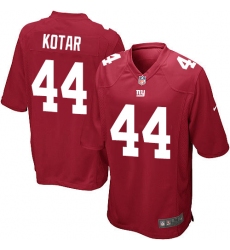 Men's Nike New York Giants #44 Doug Kotar Game Red Alternate NFL Jersey
