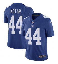 Youth Nike New York Giants #44 Doug Kotar Royal Blue Team Color Vapor Untouchable Limited Player NFL Jersey