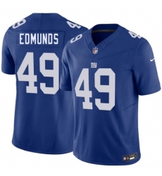 Men's New York Giants #49 Tremaine Edmunds Blue 2026 F.U.S.E. Vapor Untouchable Limited Football Stitched Jersey