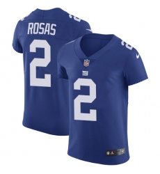 Men's Nike New York Giants #2 Aldrick Rosas Royal Blue Team Color Vapor Untouchable Elite Player NFL Jersey