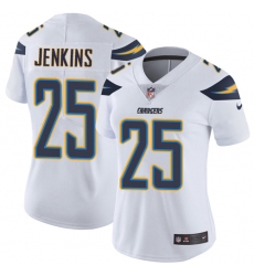 Women's Nike Los Angeles Chargers #25 Rayshawn Jenkins White Vapor Untouchable Elite Player NFL Jersey
