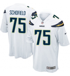 Men's Nike Los Angeles Chargers #75 Michael Schofield Game White NFL Jersey