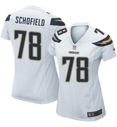 Women's Nike Los Angeles Chargers #78 Michael Schofield Game White NFL Jersey