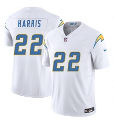 Men's Los Angeles Chargers #22 Najee Harris White 2025 F.U.S.E. Vapor Limited Football Stitched Jersey