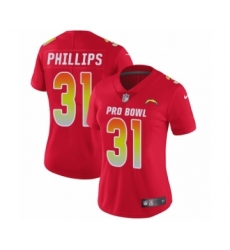 Women's Nike Los Angeles Chargers #31 Adrian Phillips Limited Red AFC 2019 Pro Bowl NFL Jersey