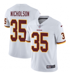Youth Nike Washington Redskins #35 Montae Nicholson White Vapor Untouchable Limited Player NFL Jersey