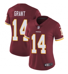 Women's Nike Washington Redskins #14 Ryan Grant Burgundy Red Team Color Vapor Untouchable Elite Player NFL Jersey