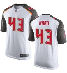 Men's Nike Tampa Bay Buccaneers #43 T.J. Ward Game White NFL Jersey