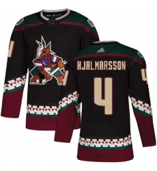 Youth Adidas Arizona Coyotes #4 Niklas Hjalmarsson Authentic Black Alternate NHL Jersey