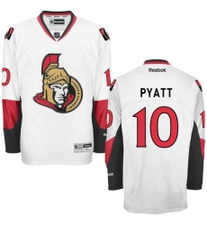 Women's Reebok Ottawa Senators #10 Tom Pyatt Authentic White Away NHL Jersey