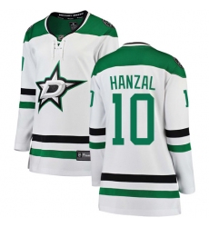 Women's Dallas Stars #10 Martin Hanzal Authentic White Away Fanatics Branded Breakaway NHL Jersey