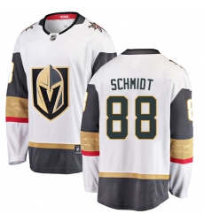 Youth Vegas Golden Knights #88 Nate Schmidt Authentic White Away Fanatics Branded Breakaway NHL Jersey