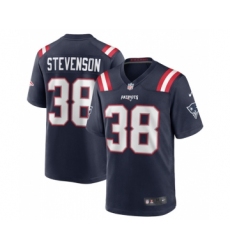 Men's New England Patriots #38 Rhamondre Stevenson Navy Limited Stitched Game Jersey