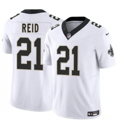 Men's New Orleans Saints #21 Justin Reid White 2025 F.U.S.E. Vapor Limited Football Stitched Jersey