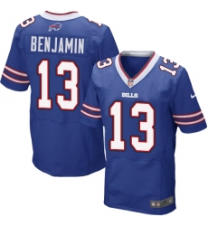 Men's Nike Buffalo Bills #13 Kelvin Benjamin Elite Royal Blue Team Color NFL Jersey