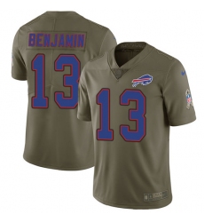 Youth Nike Buffalo Bills #13 Kelvin Benjamin Limited Olive 2017 Salute to Service NFL Jersey