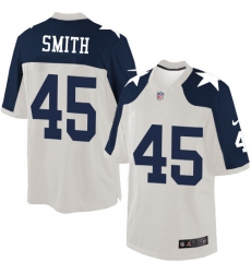 Men's Nike Dallas Cowboys #45 Rod Smith Limited White Throwback Alternate NFL Jersey