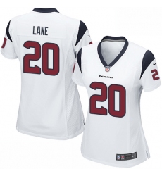 Women's Nike Houston Texans #20 Jeremy Lane Game White NFL Jersey