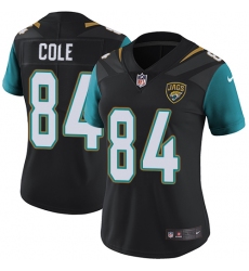 Women's Nike Jacksonville Jaguars #84 Keelan Cole Black Alternate Vapor Untouchable Elite Player NFL Jersey