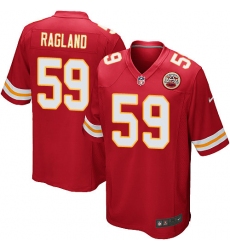 Men's Nike Kansas City Chiefs #59 Reggie Ragland Game Red Team Color NFL Jersey