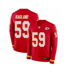 Men's Nike Kansas City Chiefs #59 Reggie Ragland Limited Red Therma Long Sleeve NFL Jersey